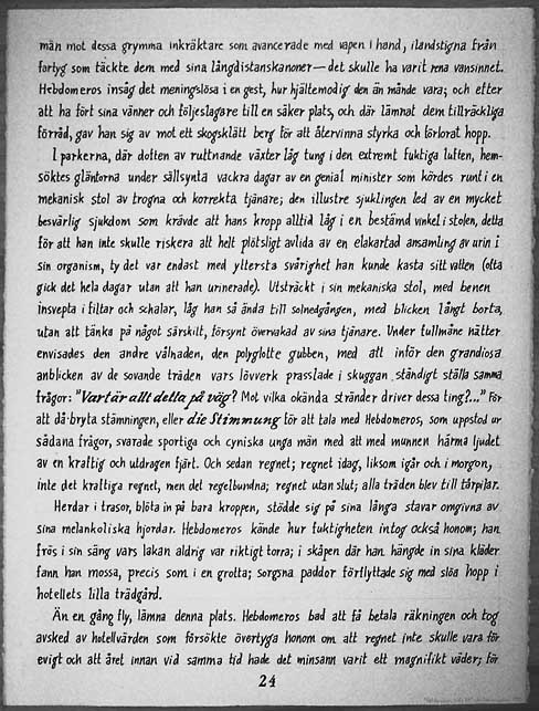 Jan Svenungssons Hebdomeros av Giorgio de Chirico, page 24