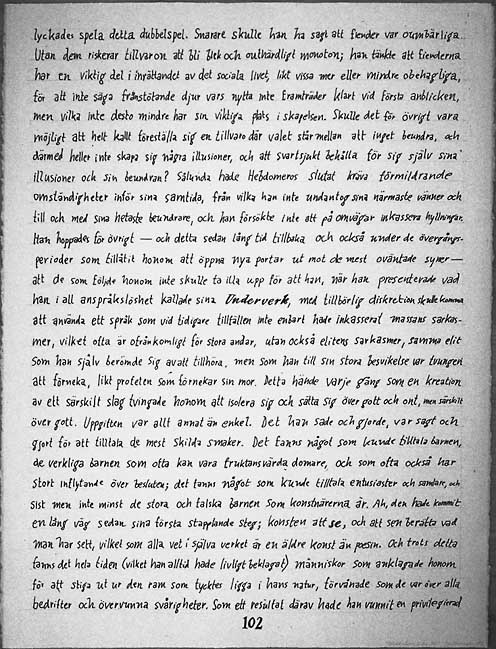 Jan Svenungssons Hebdomeros av Giorgio de Chirico, page 102