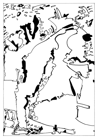 Jan Sevnungsson – Psycho-Mapping Scandinavia; individual drawings