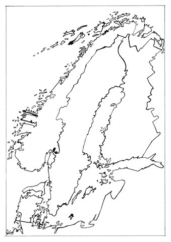Jan Sevnungsson – Psycho-Mapping Scandinavia; individual drawings