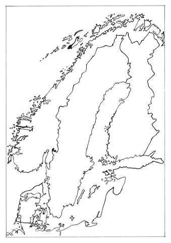 Jan Sevnungsson – Psycho-Mapping Scandinavia; individual drawings