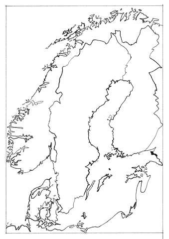 Jan Sevnungsson – Psycho-Mapping Scandinavia; individual drawings
