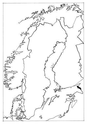 Jan Sevnungsson – Psycho-Mapping Scandinavia; individual drawings