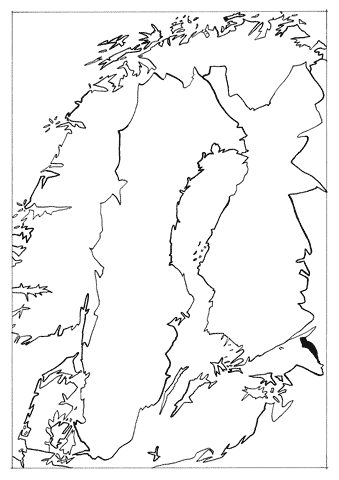 Jan Sevnungsson – Psycho-Mapping Scandinavia; individual drawings