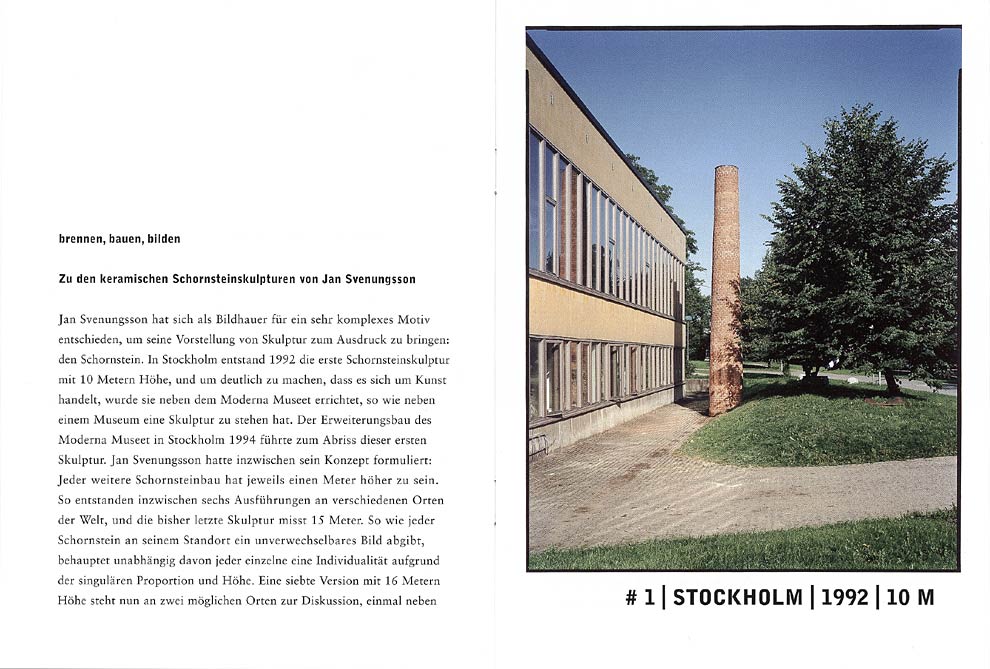 Jan Svenungsson. Catalogue, Hamburger Bahnhof, Berlin 2004