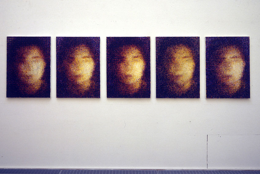 five studies of a face