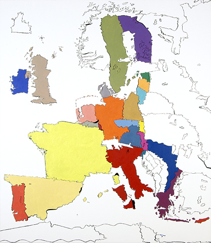 Jan Svenungsson: Psycho-Mapping Europe version 2.0, painting 10/20